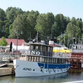 Kesämatka, lähtö Lahden satamasta - sommarresa, start från hamnen i Lahtis