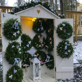 Tallipiha Tampereella, joulumatka - Tallipiha i Tammerfors, julresa